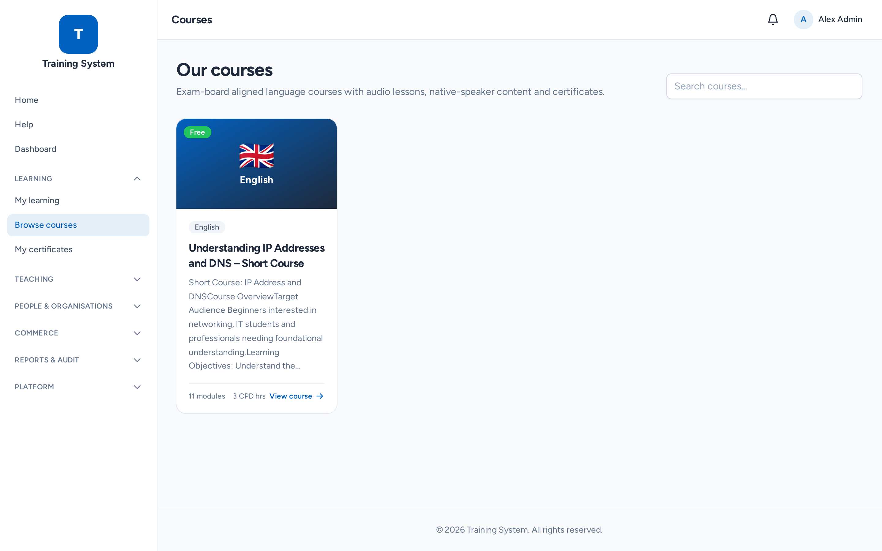 Browse the catalogue